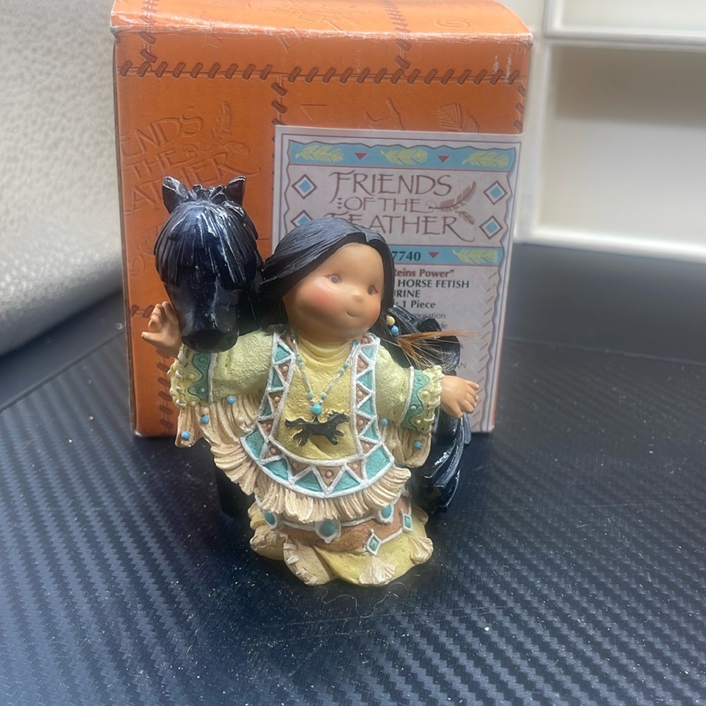FRIENDS OF THE FEATHER FIGURINE "SHE WHO REINS POWER "